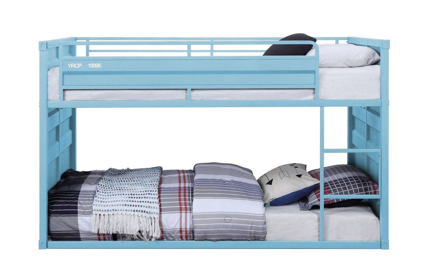 ACME Cargo Twin/Twin Bunk Bed, Aqua Finish 37810