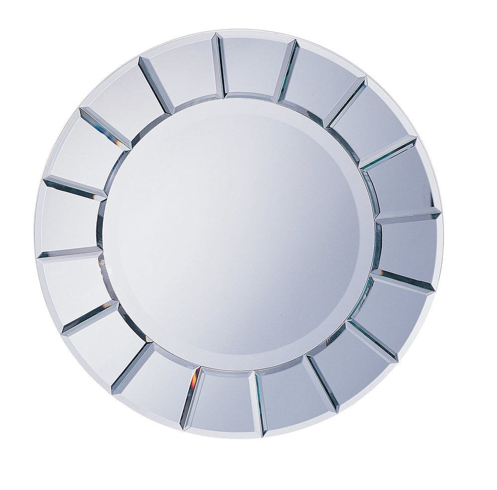 Sun Shaped Mirror With Beveled Edge