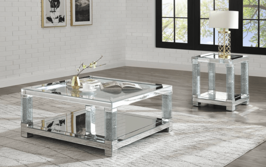 Noralie Modern Glam Mirrored Coffee Table - ACME 87995