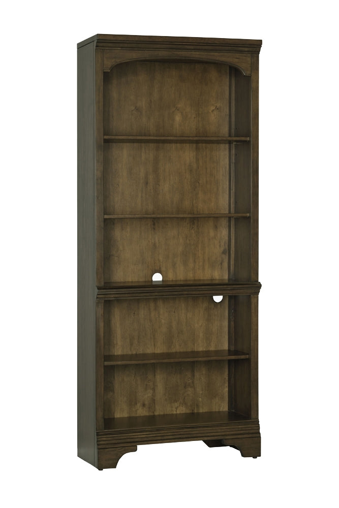 Hartshill 5-Shelf Bookcase Burnished Oak