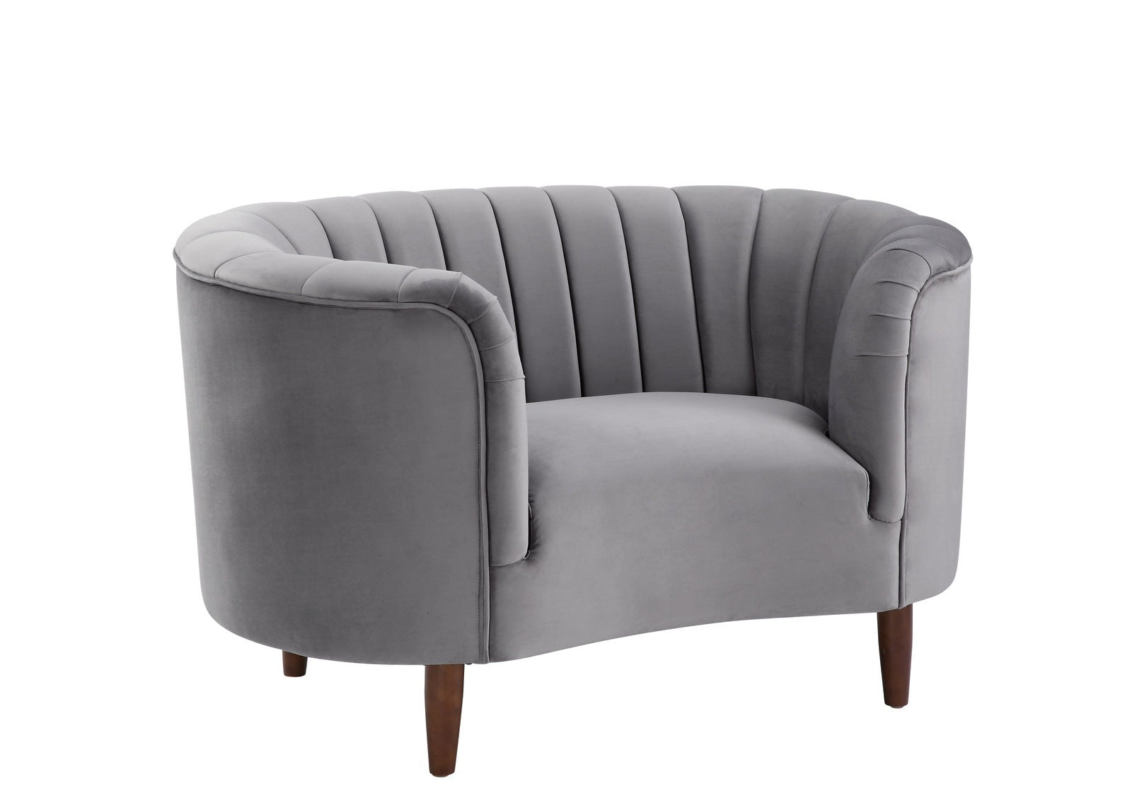 ACME Millephri Chair in Gray Velvet LV00168