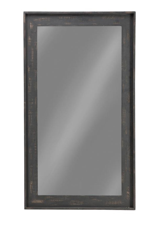 Distressed Brown Accent Wall Mirror