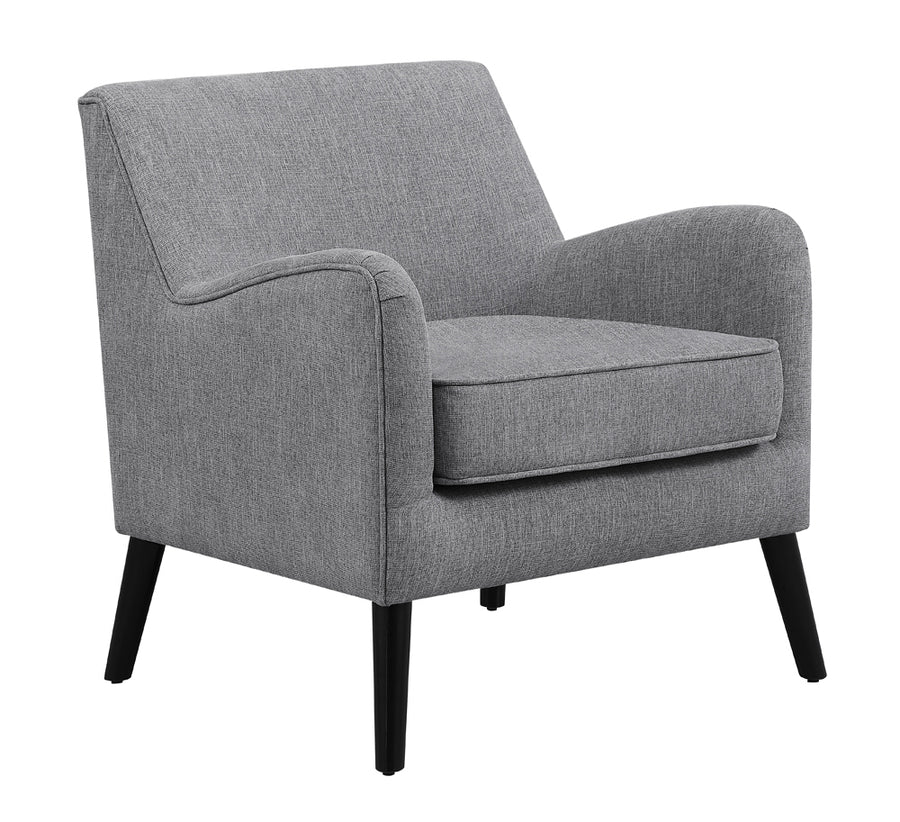 Charlie Upholstered Accent Chair With Reversible Seat Cushion - Gray or Brown
