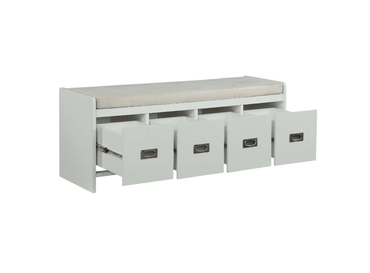 Berci Modern 4-Drawer Storage Bench