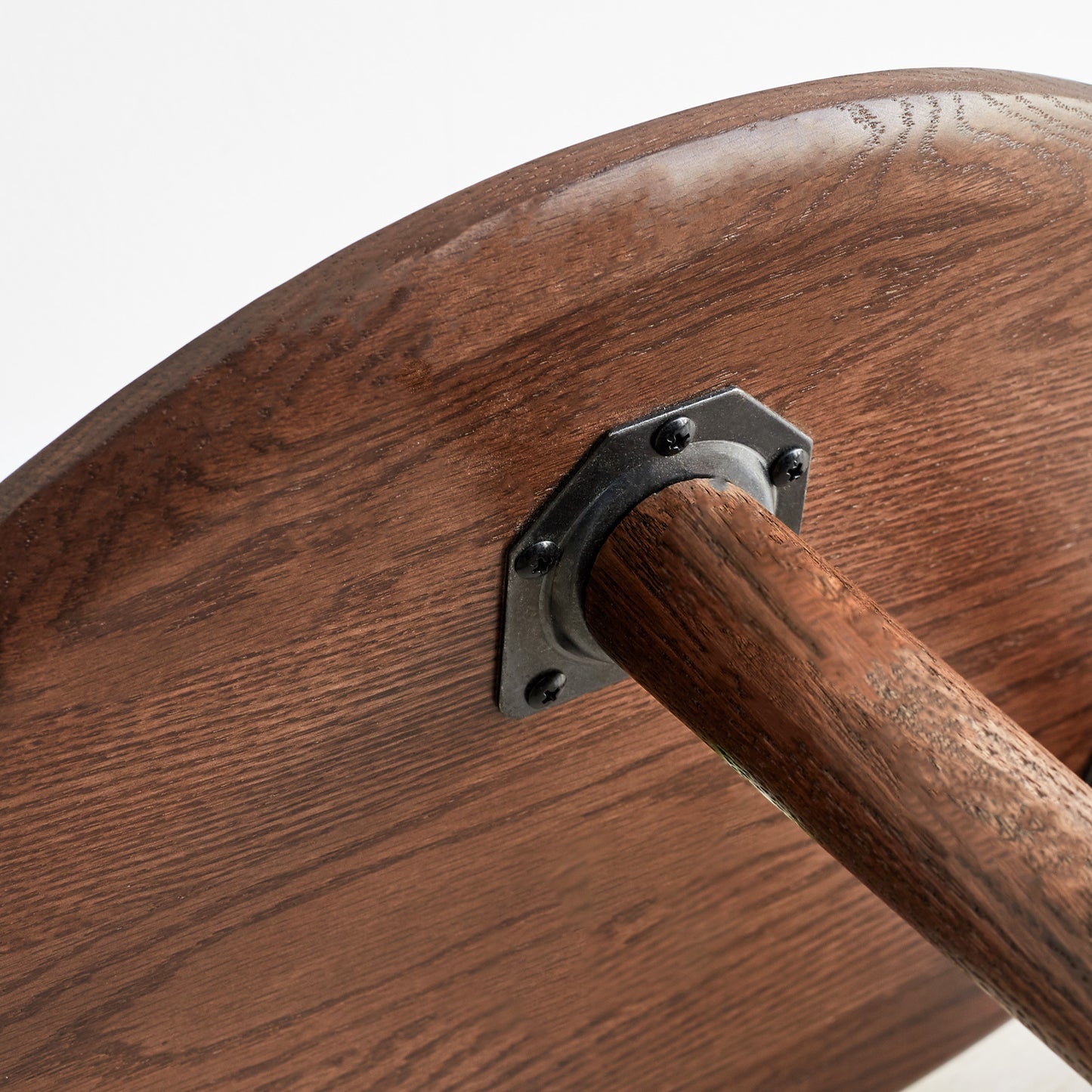 100% Solid Oak Wood Pebble Shape Side Table
