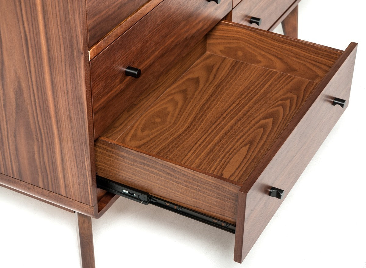 Modrest Marshall Mid-Century Modern Walnut Dresser