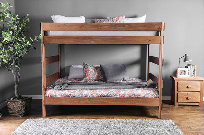Arlette Solid Pine Full-Full Bunk Bed