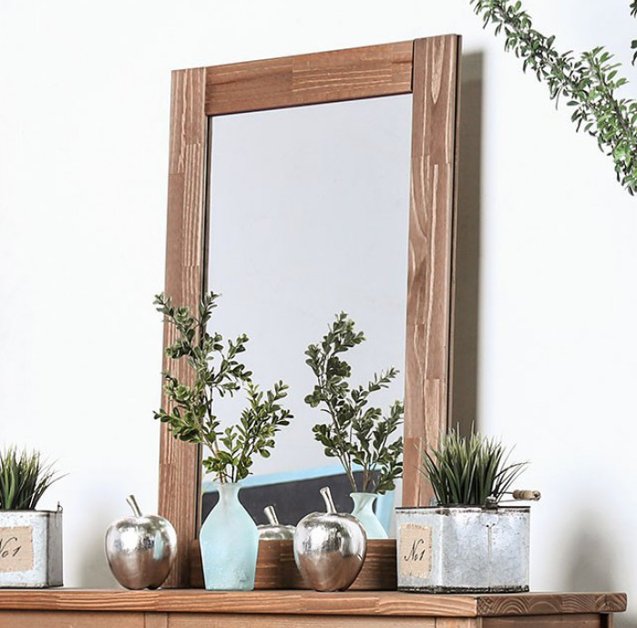 Arlette Rustic American Pine Dresser Mirror