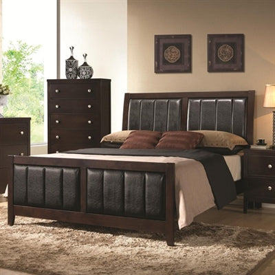 Clay Transitional King Bed in Espresso