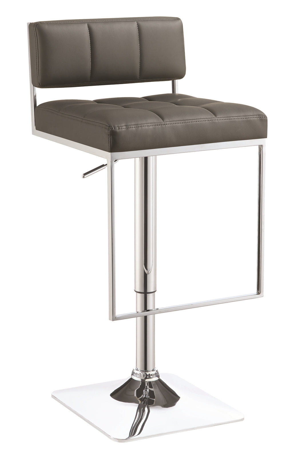 Hunter Modern Grey Adjustable Bar Stool