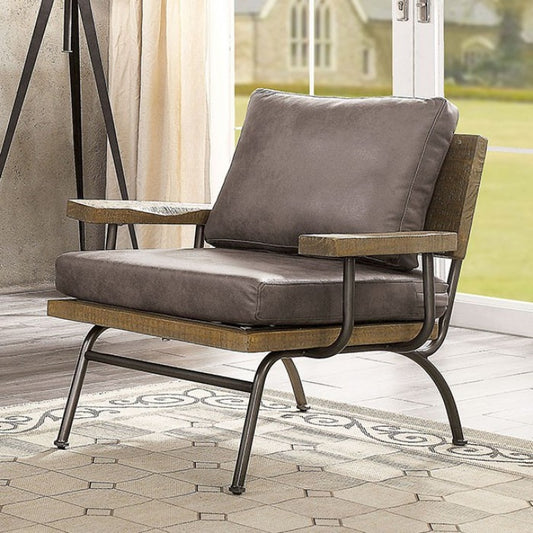 Santiago Accent Chair in Ash Brown Finish