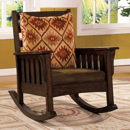 Morrisville Traditional Dark Oak Rocking Chair
