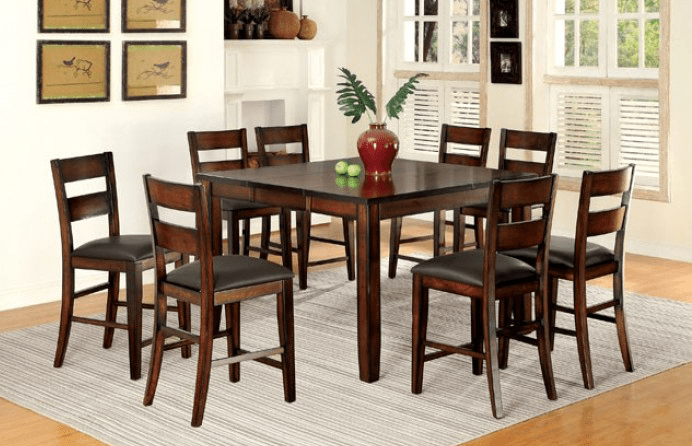 Dickinson 7 Piece Dark Cherry Counter Height Dining Set