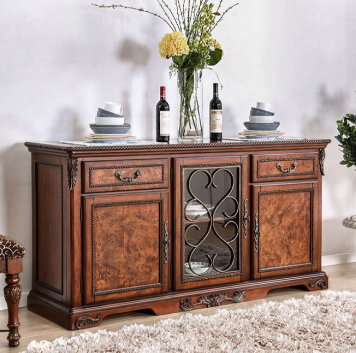 Lucie Traditional Brown Cherry Buffet