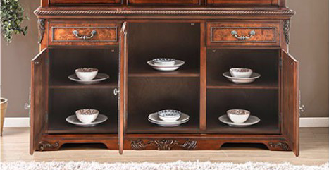 Lucie Traditional Brown Cherry Buffet