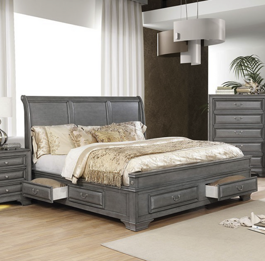 Brant Transitional Storage Bed with Cedar Lined Drawers