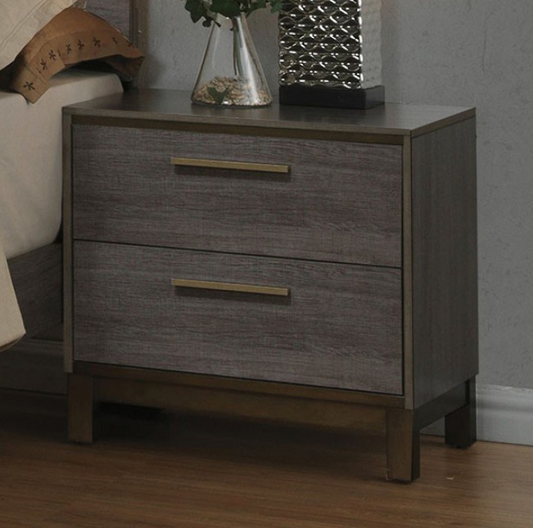 Manvel Two-Tone Antique Gray Nightstand