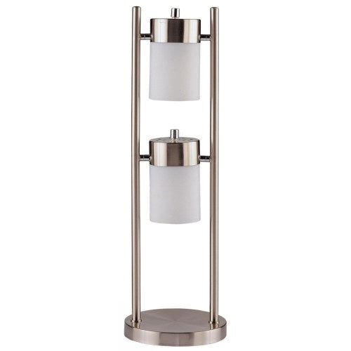Contemporary Table Lamp With 2 Adjustable Swivel Lights