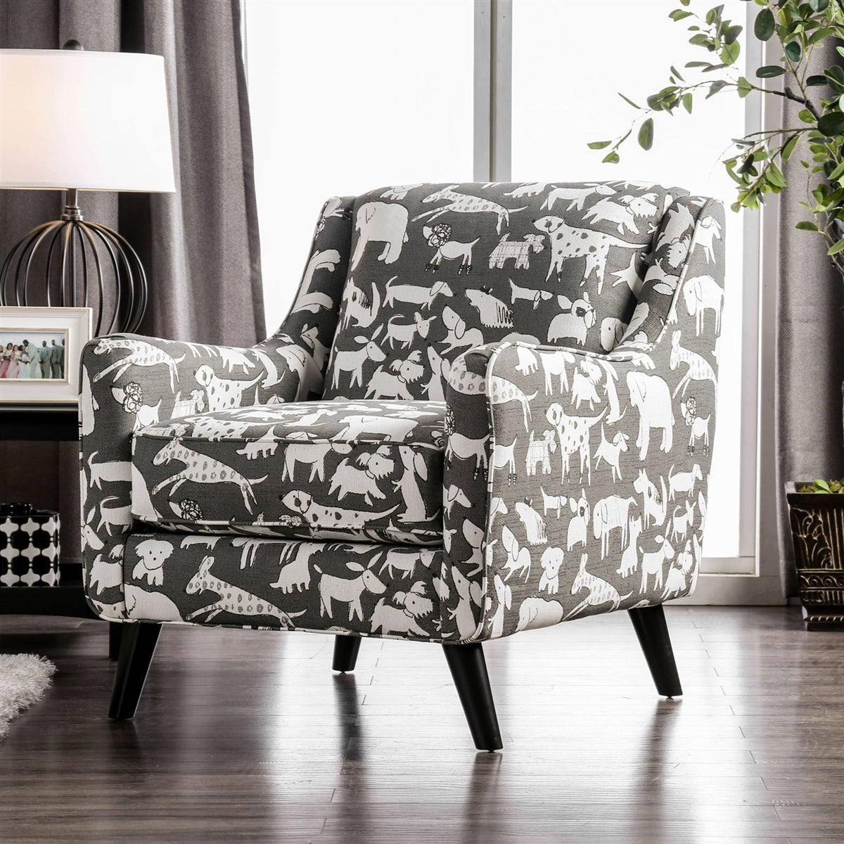 Patricia Animal Print Accent Chair