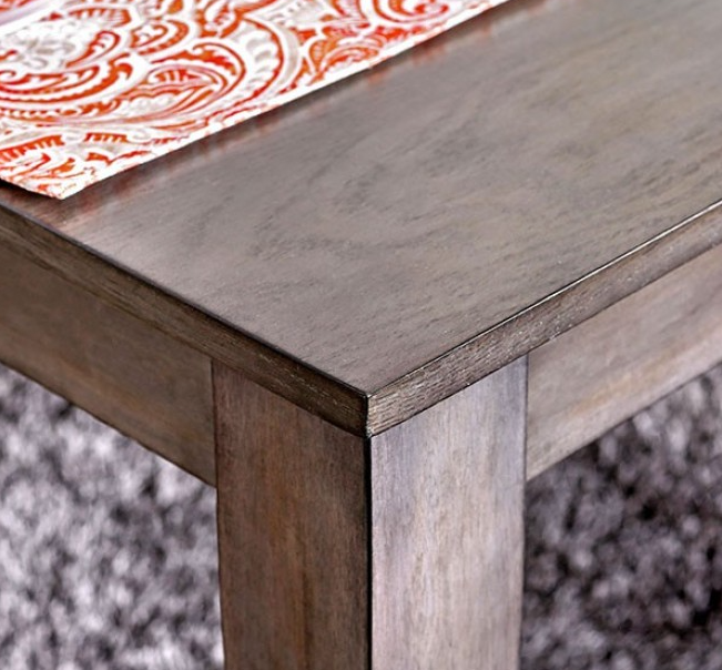 Taylah 7 Piece Weathered Gray Finish Dining Set