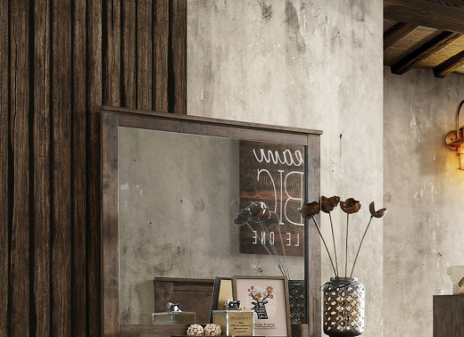 Woodmont 5-Piece Platform Storage Bedroom Set Rustic Golden Brown