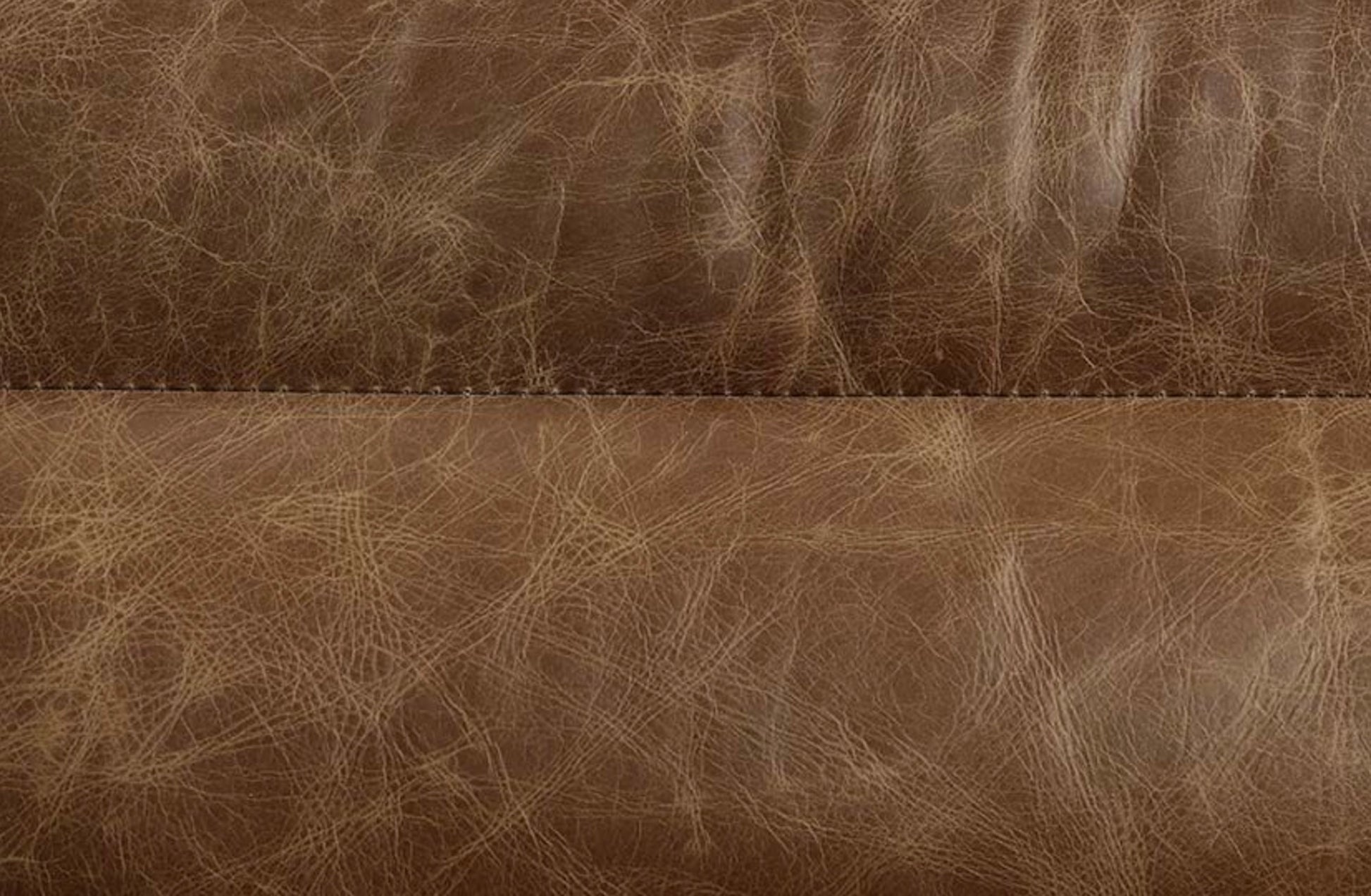 Rafer Modern Brown Top Grain Leather Sofa