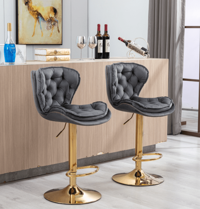 Oria swivel adjustable online height bar stool