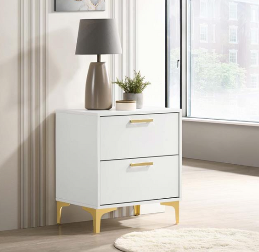 Kendall 2-drawer Nightstand White