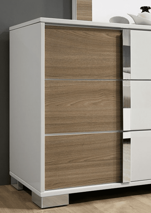 Erlangen Modern Dresser - White & Natural