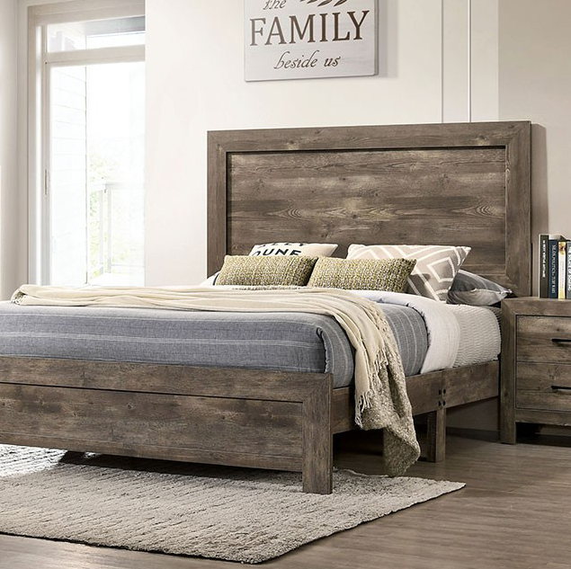Larissa Rustic Bedroom Collection in Natural - King