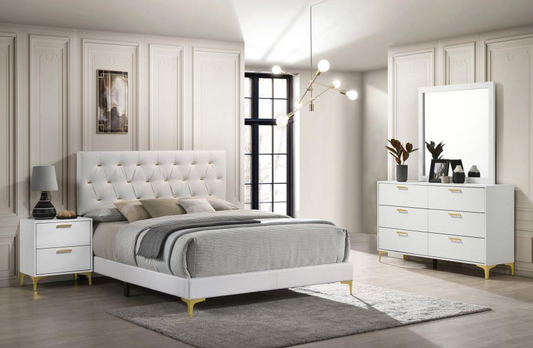Kendall 4-Piece King Bedroom Set White