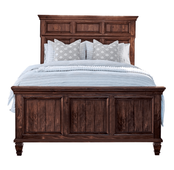 Avenue Eastern King Panel Bed Weathered Burnished Brown