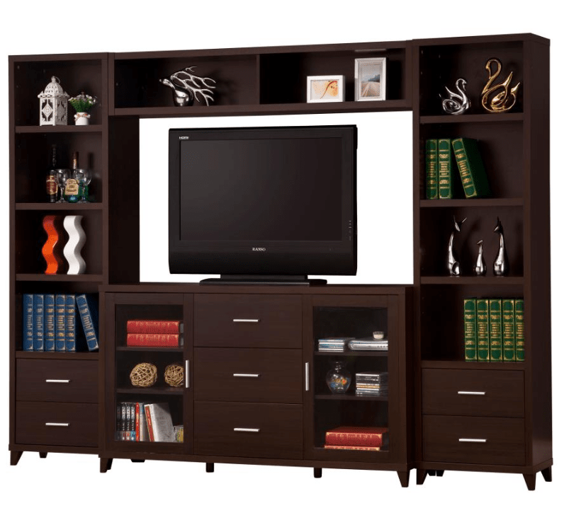 Lewes 4-Piece Media Console With Towers & Bridge