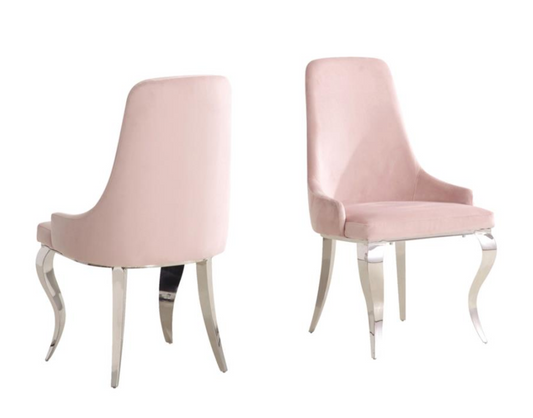 Antoine 7 Piece Rectangle Dining Table White and Chrome