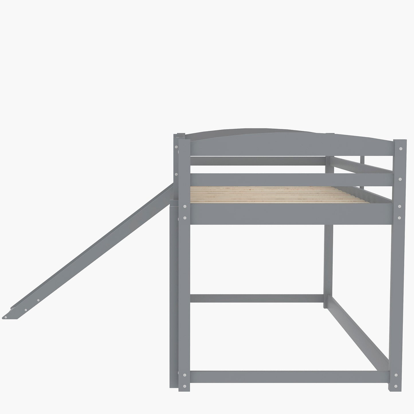 Twin over Twin Bunk Bed with Convertible Slide and Ladder