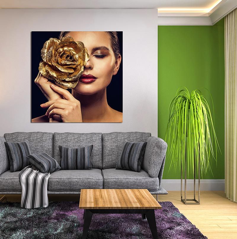 Oppidan Home "Rose Gold" Acrylic Wall Art 40"H x 40"W