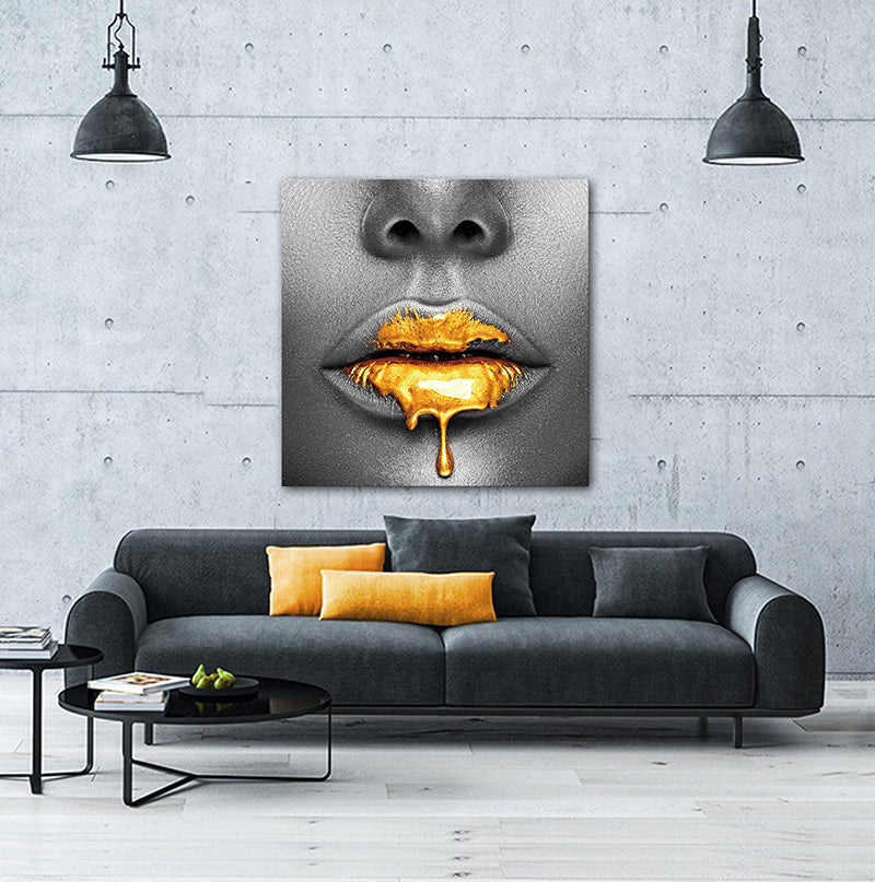 Oppidan Home "Lips of Honey" Acrylic Wall Art 40"H X 40"W