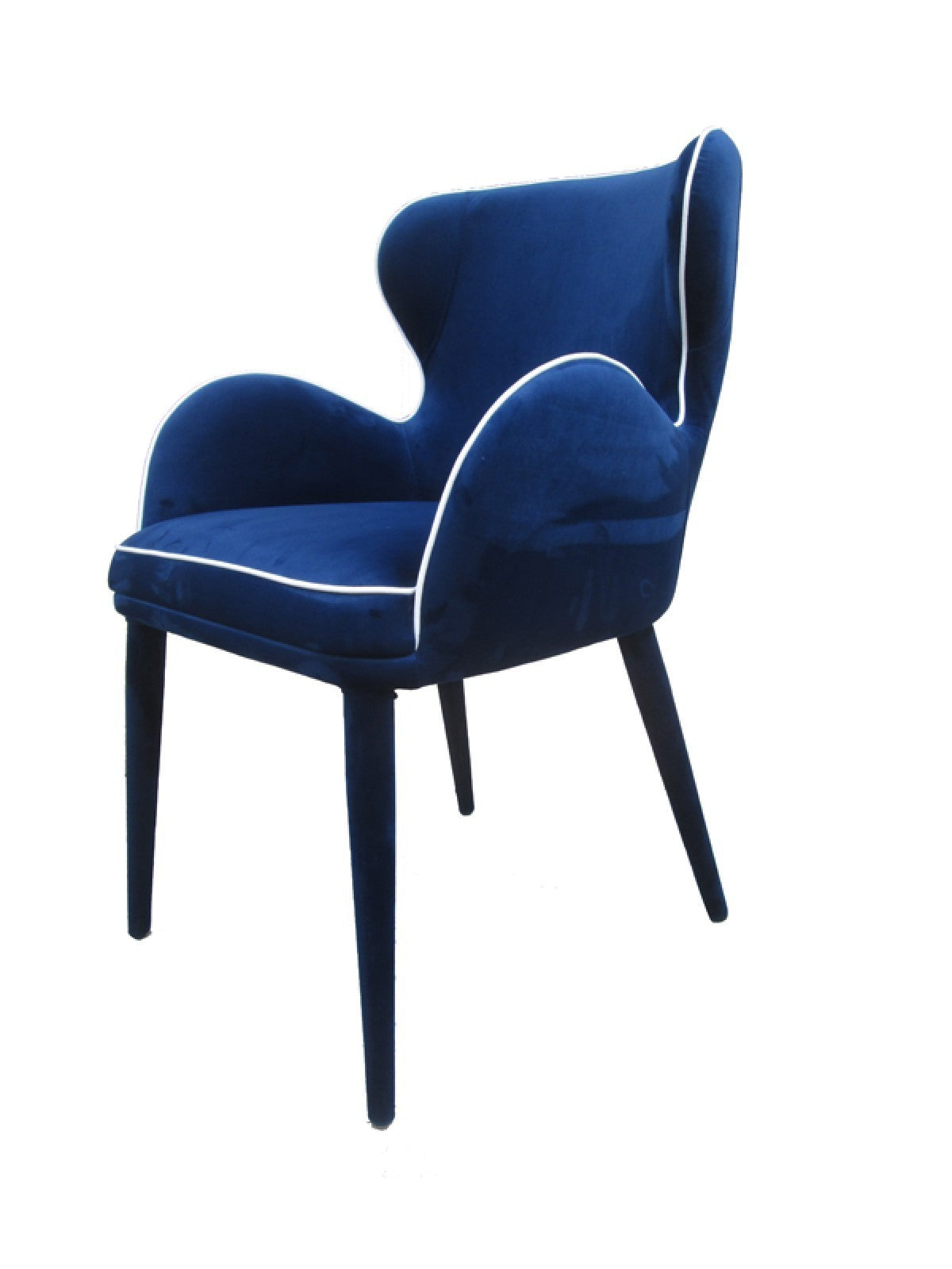 Modrest Tigard Blue Fabric Dining Chair