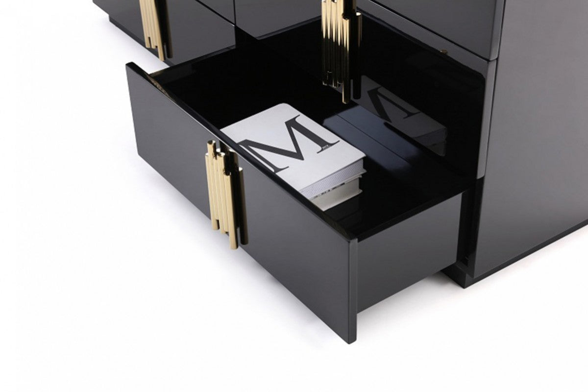 Modrest Token Modern Black & Gold Dresser